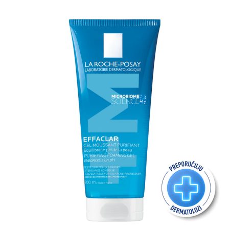 La Roche Posay EFFACLAR Pjenušavi gel za čišćenje masne, osjetljive kože sklone aknama, 200 ml