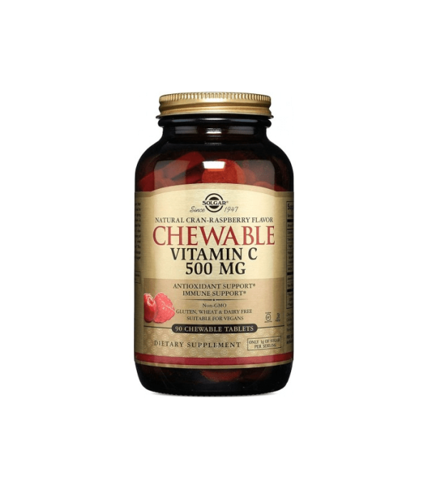 SOLGAR VITAMIN C Brusnica-malina tablete A90
