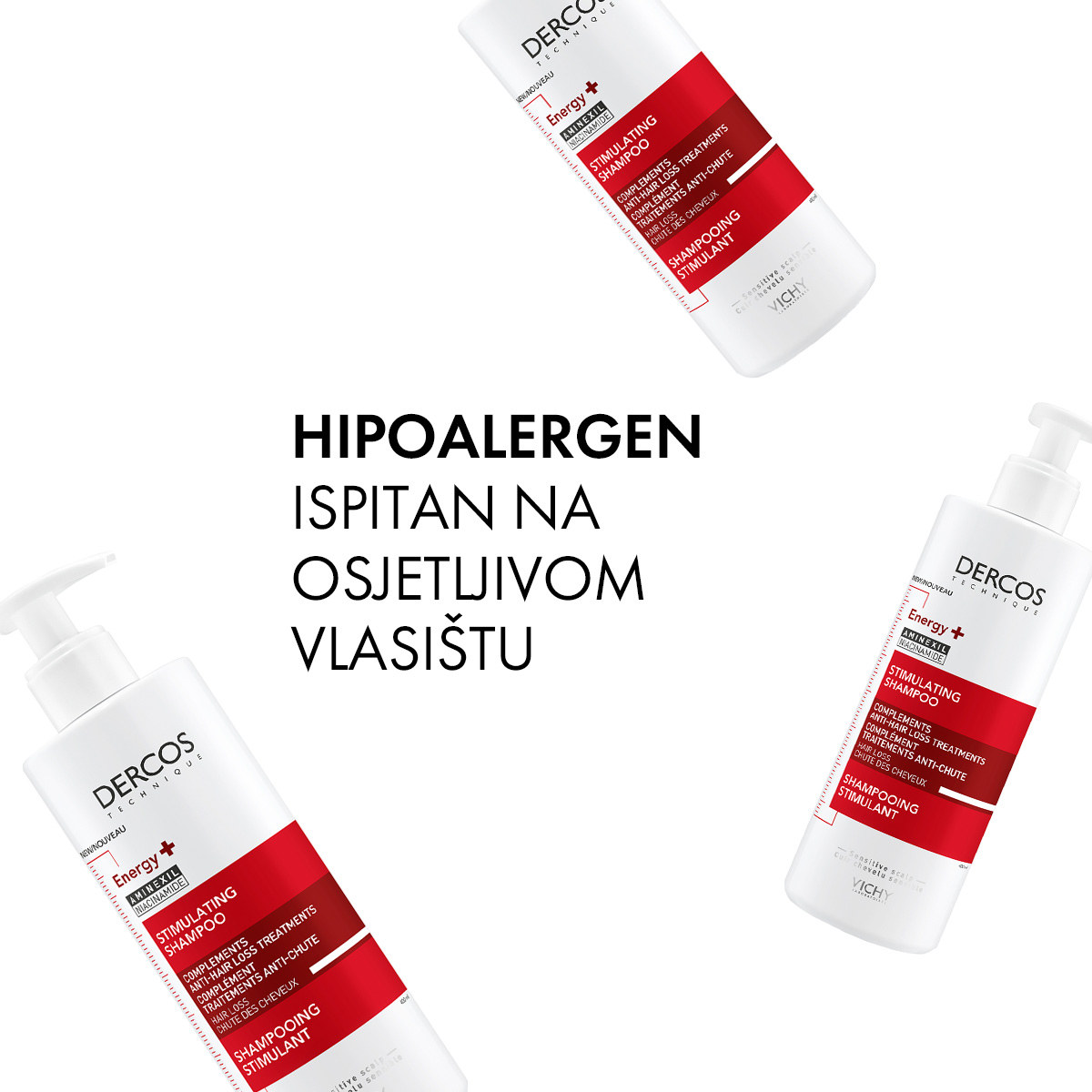 VICHY DERCOS ENERGY+ Stimulirajući šampon protiv opadanja kose, 200 ml - Image 6