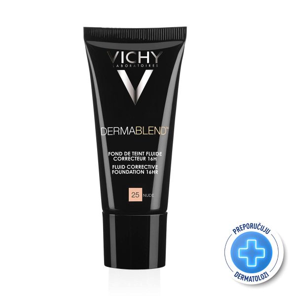 VICHY DERMABLEND Tekući puder za korekciju neujednačene boje kože SPF28, 30 ml, 25 Nude