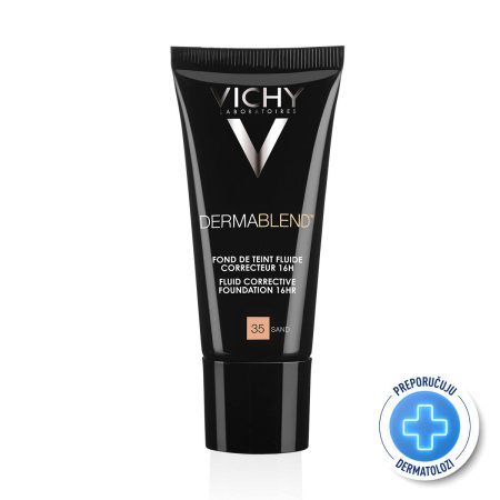 VICHY DERMABLEND Tekući puder za korekciju neujednačene boje kože SPF28, 30 ml, 35 Sand