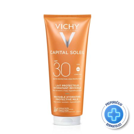 VICHY CAPITAL SOLEIL Mlijeko za zaštitu od sunca za tijelo SPF30, obiteljsko pakiranje, 300 ml