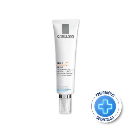 La Roche Posay REDERMIC PURE VITAMIN C Bogata krema za korekciju bora i punoću suhe kože, 40 ml