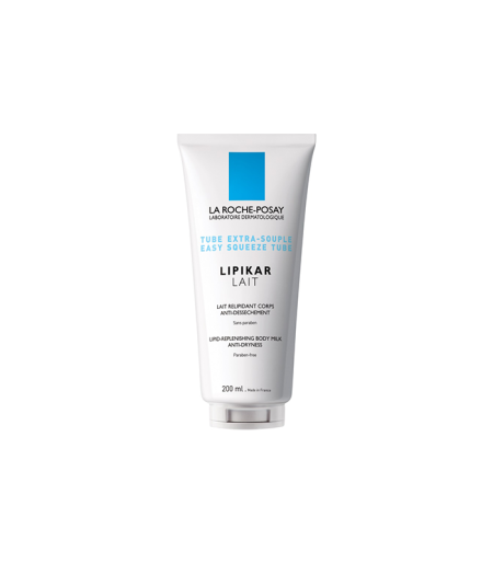 La Roche Posay LIPIKAR LAIT Mlijeko za lice i tijelo protiv suhoće koje koži vraća lipide, pogodno za bebe, djecu i odrasle, 200 ml