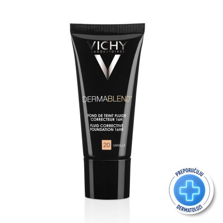 VICHY DERMABLEND Tekući puder za korekciju neujednačene boje kože SPF28, 30 ml, 20 Vanilla