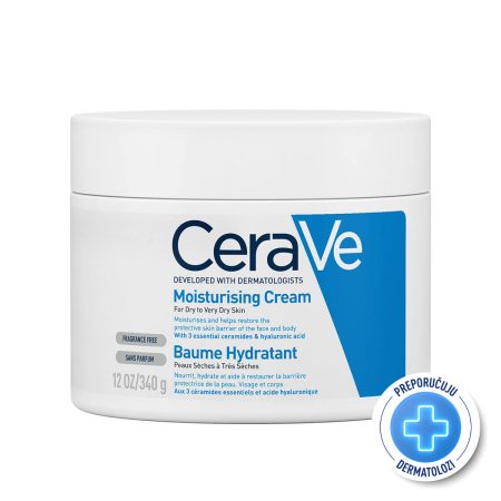 CeraVe Hidratantna krema za suhu do vrlo suhu kožu, 340 ml