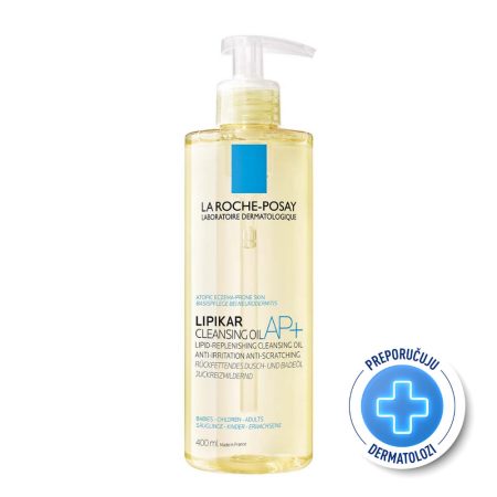 La Roche Posay LIPIKAR HUILE LAVANTE AP+ Ulje za kupanje obogaćeno lipidima protiv nadraženosti i svrbeža, pogodno za bebe, djecu i odrasle, 400 ml