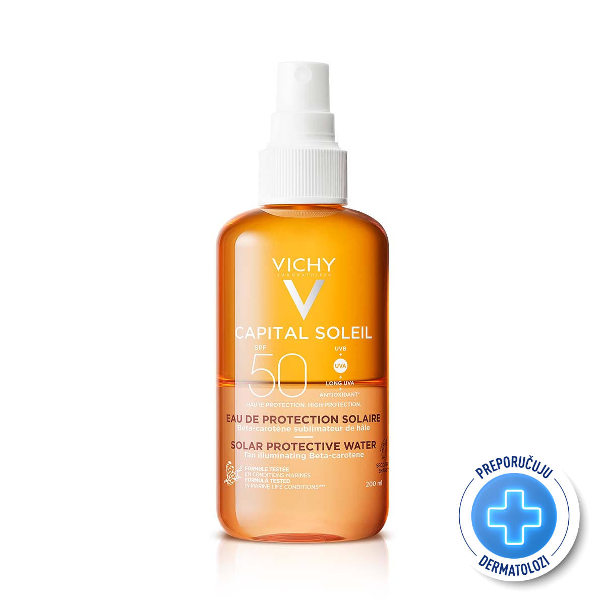3337875695152_1.jpg VICHY CAPITAL SOLEIL Hidratantna vodica za zaštitu od sunca za naglašen ten SPF50, 200 ml - Image 1