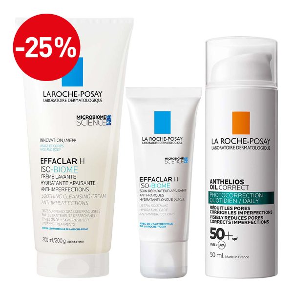 La Roche Posay EFFACLAR Umirujući protokol za kožu s nepravilnostima isušenu tretmanima (higijena, njega, zaštita od sunca)