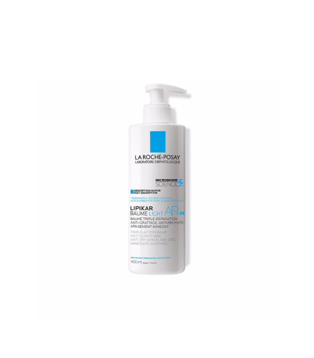 La Roche Posay LIPIKAR BAUME Light AP+M Balzam za nadopunu lipida protiv nadraženosti i svrbeža, pogodno za djecu i odrasle, 400 ml