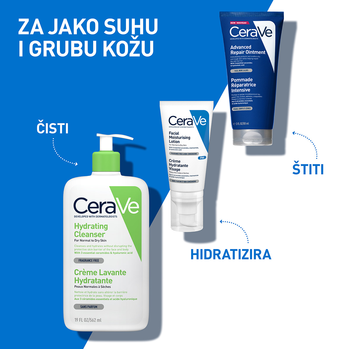 CeraVe Advanced Repair Ointment Napredna obnavljajuća mast za obnovu suhe i grube kože 50 ml - Image 3