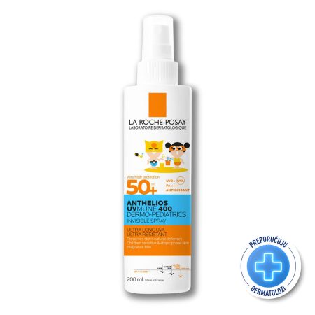 La Roche Posay Anthelios UVMUNE 400 Dermo pediatrics nevidljivi sprej za djecu SPF50+ 200 ml