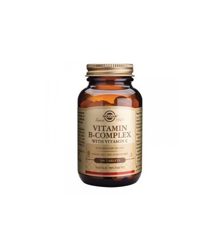 SOLGAR B-COMPLEX +VITAMIN C TABLETE 100