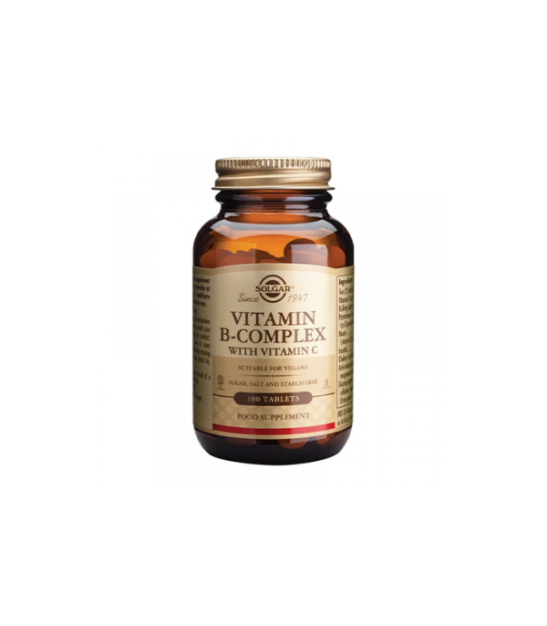 SOLGAR B-COMPLEX +VITAMIN C TABLETE 100