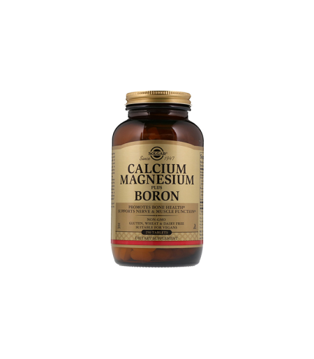 SOLGAR CALCIUM MAGNESIUM PLUS BOR TBL A 100