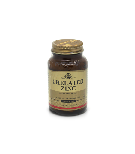 SOLGAR CHELATE ZINC TBL A 100