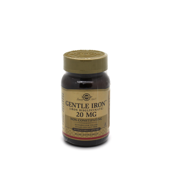 SOLGAR GENTLE IRON CAPS 20 MG A 90