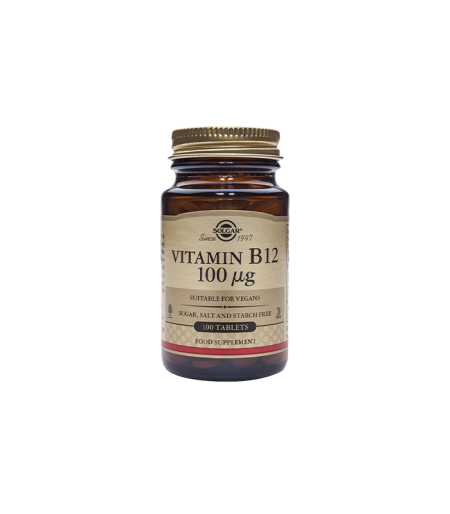 SOLGAR VITAMIN B12 100 MCG TBL A 100