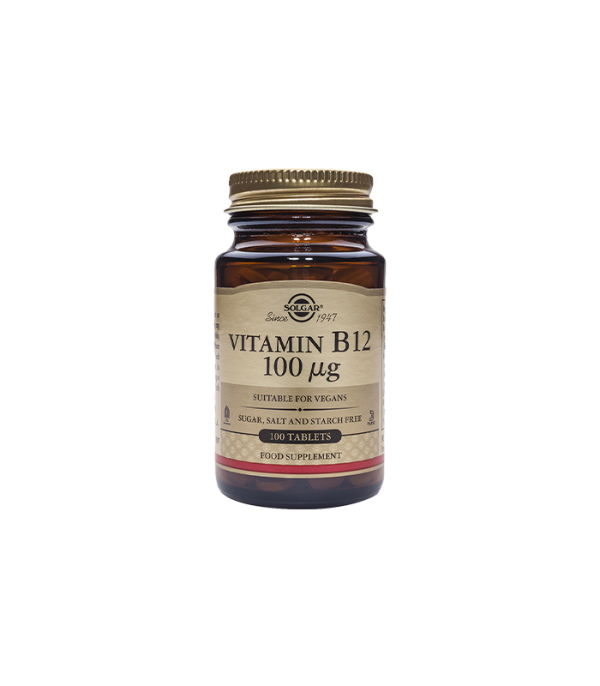 SOLGAR VITAMIN B12 100 MCG TBL A 100