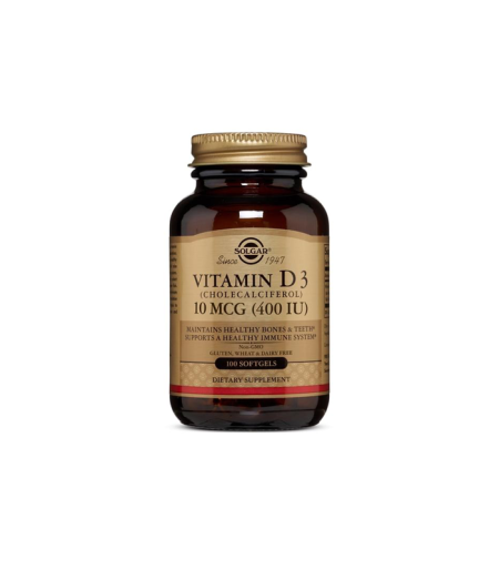 SOLGAR VITAMIN D CPS A 100 400IU