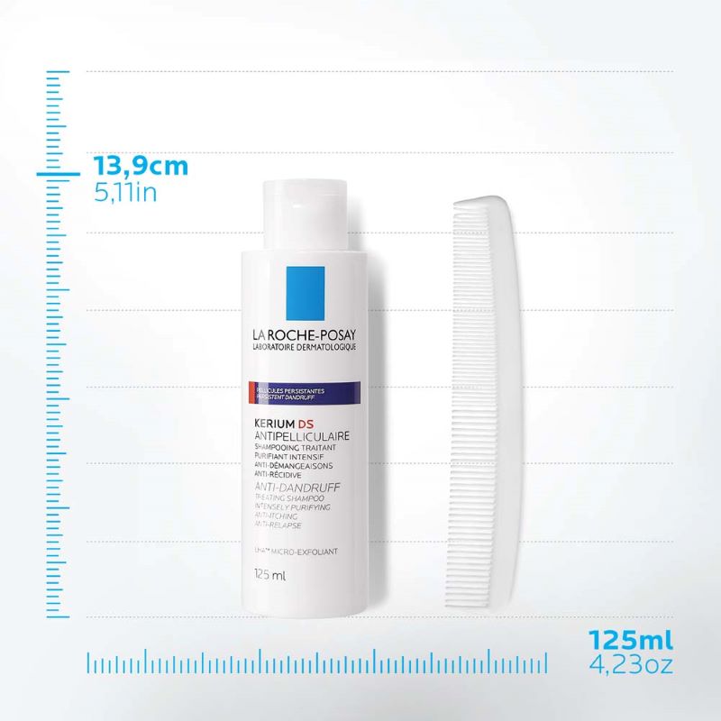 La Roche Posay KERIUM Tretmanski šampon protiv prhuti i svrbeža, 125 ml - Image 3