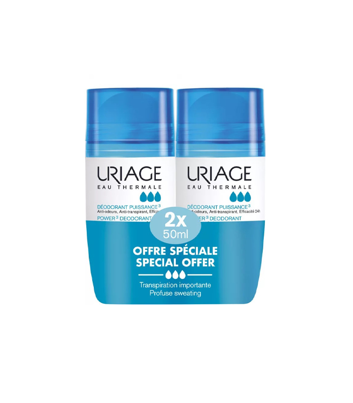 Uriage Deo Power 3 Roll-on 2x 50 ml PROMO