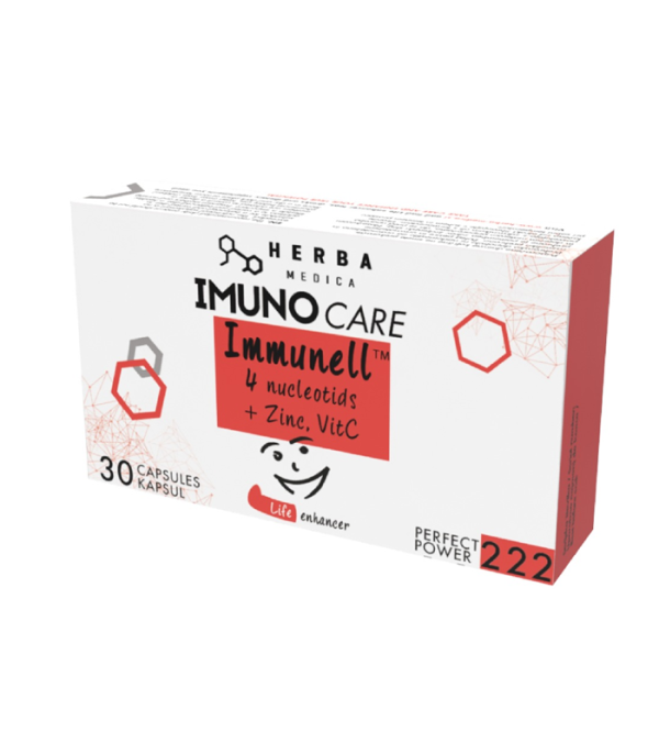 Herba Medica IMUNO CARE Immunell 4 nukleotida + Cink + Vitamin C kapsule a30