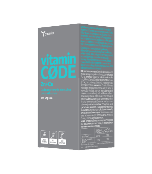 YASENKA VITAMIN CODE  CINK I BAKAR KAPSULE A90ulje