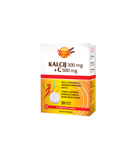N.W. KALCIJ 300 MG+ C VITAMIN 500 MG EFF