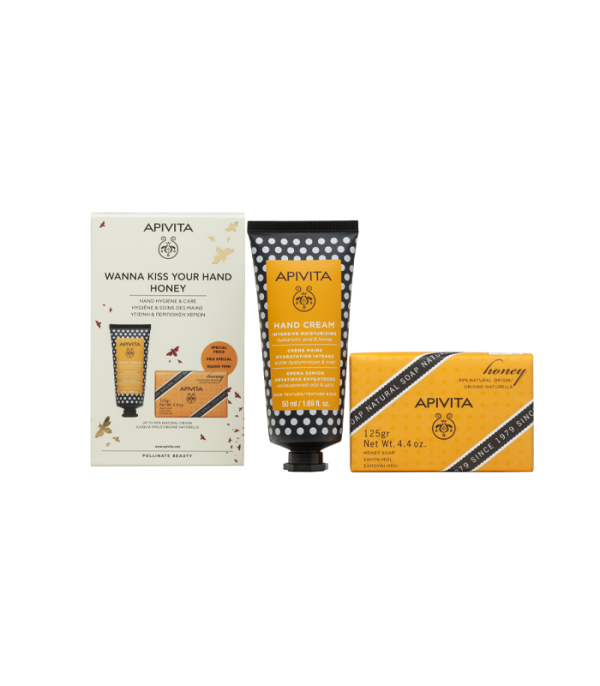 Apivita SET Krema za ruke s medom 50ml + Sapun 125g