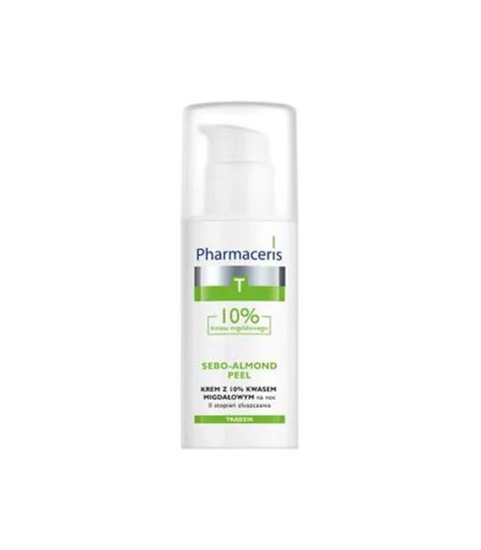 PHARMACERIS T SEBO-ALMOND PEEL PILING KREMA NA BAZI 10% BADEMOVE KISELINE ZA NOĆ (50 ML)
