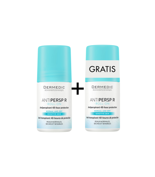 DERMEDIC ANTIPERSPIRANT ROLL ON 60ML 1+1 GRATIS 