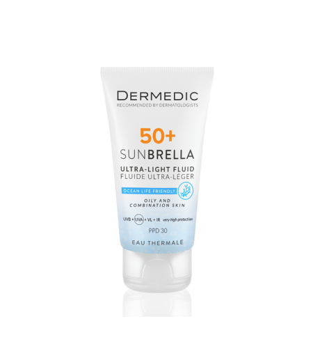DERMEDIC SUNBRELLA ULTRA LIGHT FLUID ZA REAKTIVNU KOŽU 40ML