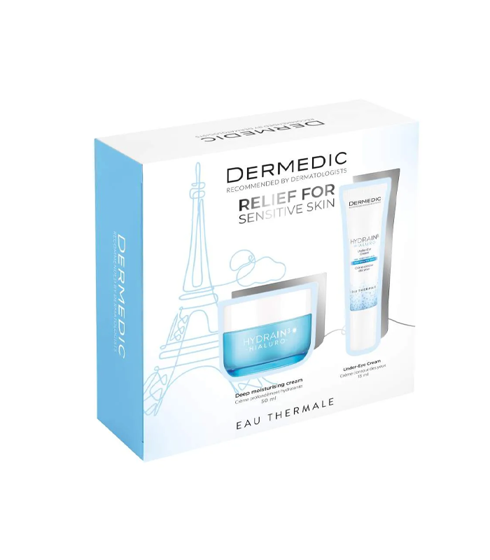 DERMEDIC SET HYDRAIN3 Krema za dubinsku hidrataciju SPF15 50ml + Krema za područje oko očiju 15ml