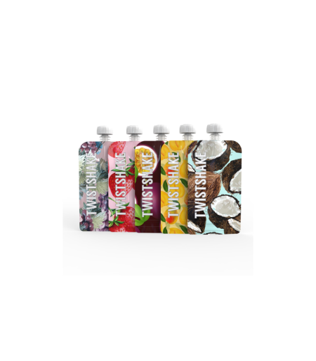 Twistshake 5x Squeeze Vrecice 220ml