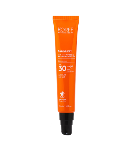 KORFF SUN SECRET ANTI-AGE AND PROTECT FACE FLUID SPF 30/50+50ML