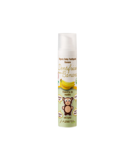 AZETA BIO ORGANSKA ZUBNA PASTA ZA DJECU BANANA UZRASTA 0-36m, 50ml