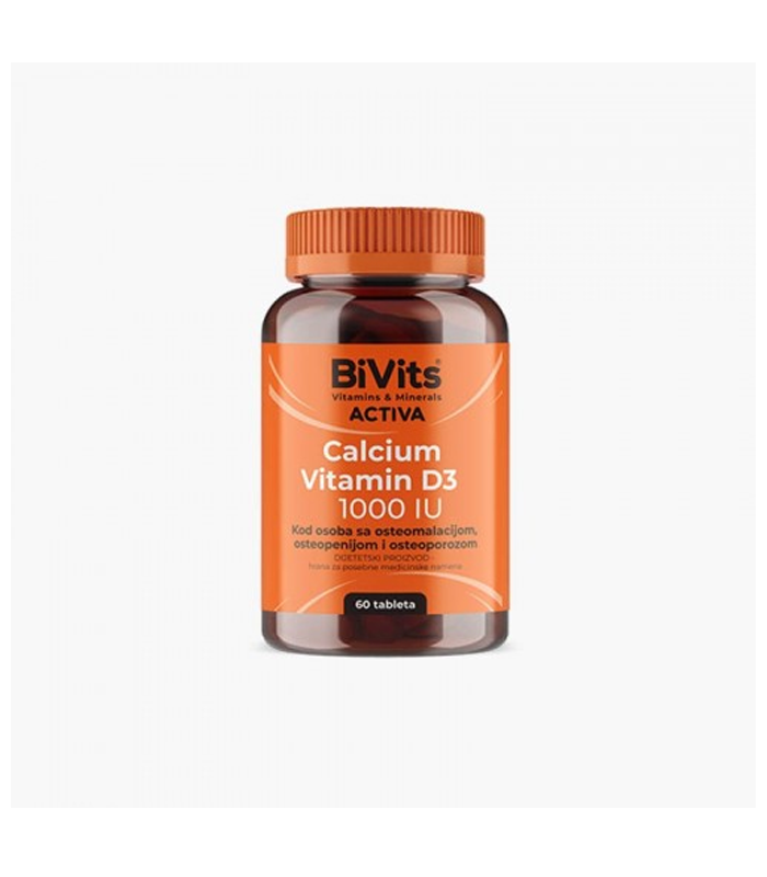 BiVits Calcium + Vitamin D3 1000 IU A60