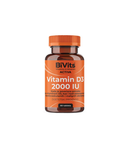 BIVITS VITAMIN D3 2000 IU A 60