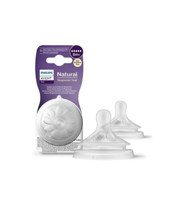 AVENT SILIKONSKI SISAC RESPONS NATURAL 6+  5KAPI