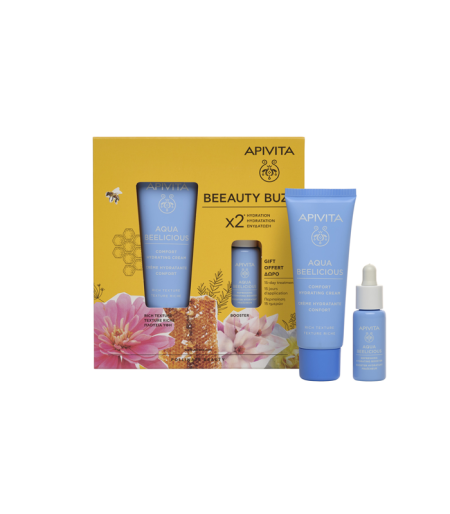 Apivita Beeauty Buzz Aqua Beelicious rich krema 40 ml + GRATIS booster 10 ml