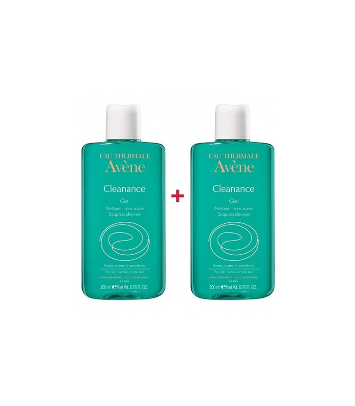 Avene-gel.png Avene cleanance gel 200ml 1+1 - Image 1
