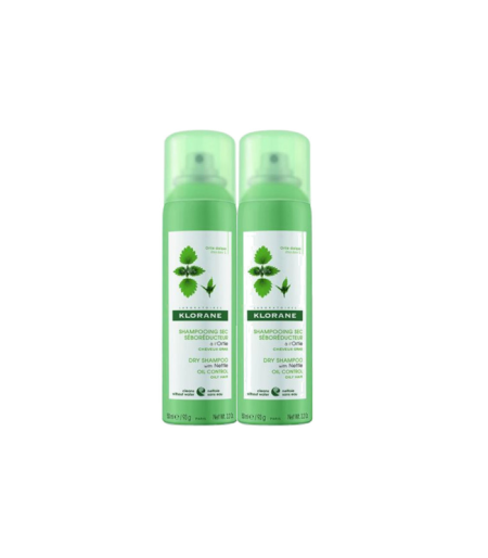 KLORANE DUO SUHI ŠAMPON KOPRIVA 2X150