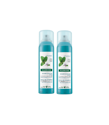 KLORANE DUO SUHI ŠAMPON MENTA 2X150