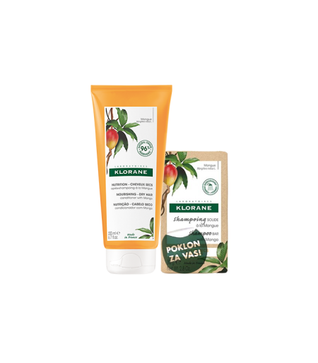 Klorane mango balzam 200ml + kruti sindet GRATIS