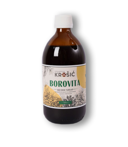 Krešić Medni sirup Borovita + limun 500ml
