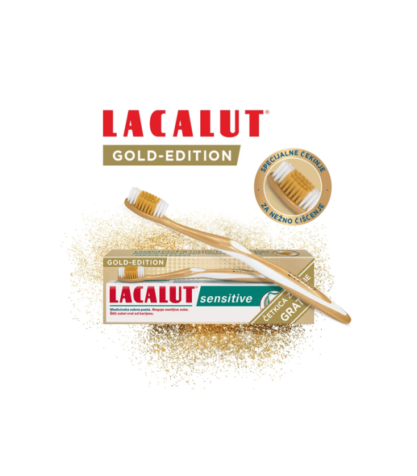 Lacalut Sensitive zubna pasta 75ml + gratis četkica