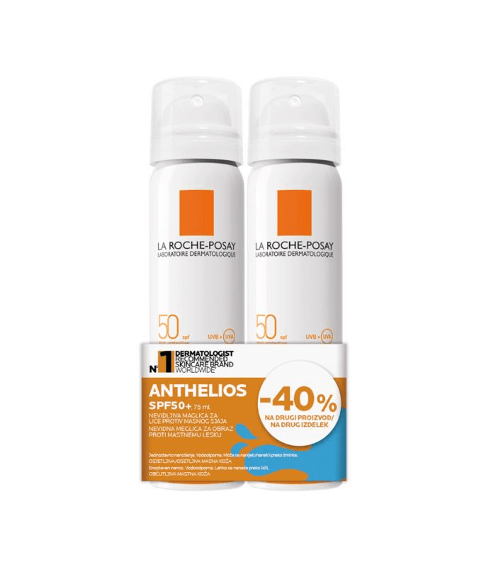 5905076677307 La Roche Posay Anthelios Nevidljivi i osvježavajući sprej za zaštitu od sunca Duo Pack (40% na Drugi) - Image 1