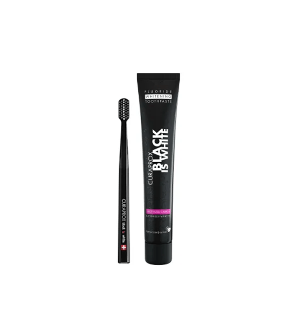 Curaprox Black Is White zubna pasta 90ml + četkica za zube