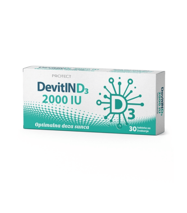 DevitIN D3 2000 IU 30 tableta za žvakanje